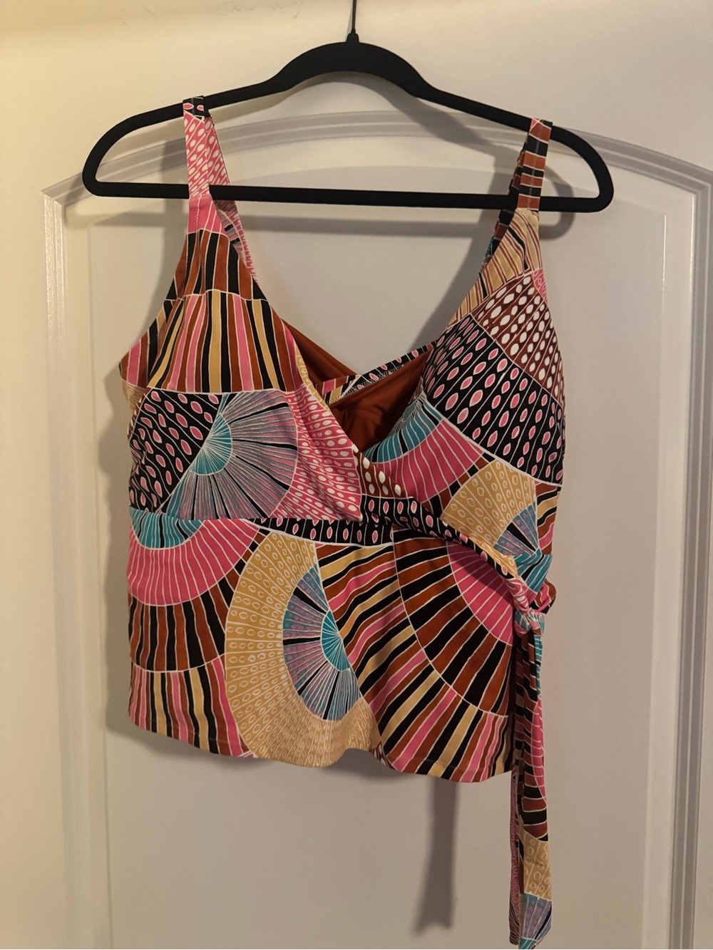 CALIA by Carrie Underwood-Multicolor Geometric Tankini Top